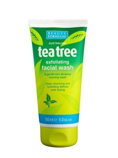 Beauty Formulas, Tea Tree, żel złuszczający do mycia twarzy, 150 ml Beauty Formulas