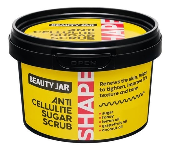 Beauty Jar, Anti-cellulite sugar scrub, Cukrowy peeling antycellulitowy do ciała, 250 g Beauty Jar