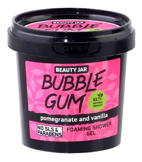 Beauty Jar, Bubble Gum, żel pod prysznic ekstrakt z granatu i wanilii, 150 g Beauty Jar