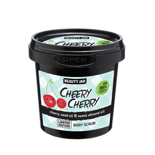 Beauty Jar, Cherry Cherry peeling do ciała z olejkiem z pestek wiśni i olejkiem ze słodkich migdałów, 200g Beauty Jar