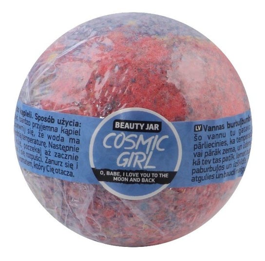 Beauty Jar, Cosmic Girl, kula musująca do kąpieli ze słodkim olejem migdałowym i słodkiej wiśni, 150 g Beauty Jar