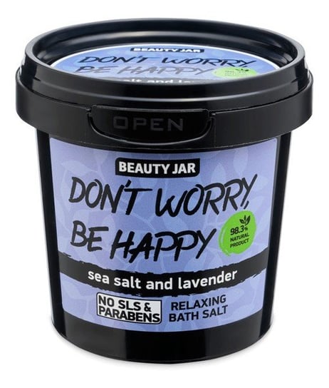 Beauty Jar, Don't worry be happy, Relaksująca sól do kąpieli, 150 g Beauty Jar