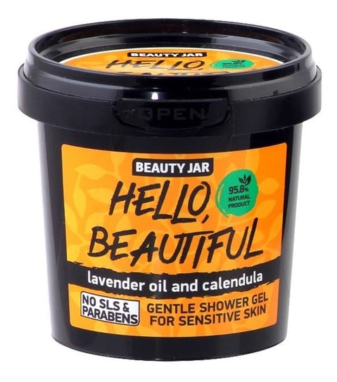Beauty Jar, Hello Beautiful, żel pod prysznic olej lawendowy i ekstrakt z nagietka, 150 g Beauty Jar