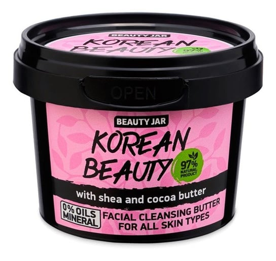 Beauty Jar, Korean Beauty, Oczyszczające masło do twarzy z masłem shea, 100 g Beauty Jar
