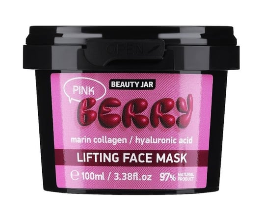 Beauty Jar, Maska Liftingująca Do Twarzy, Lifting Face Mask Pink Berry, 100ml Beauty Jar
