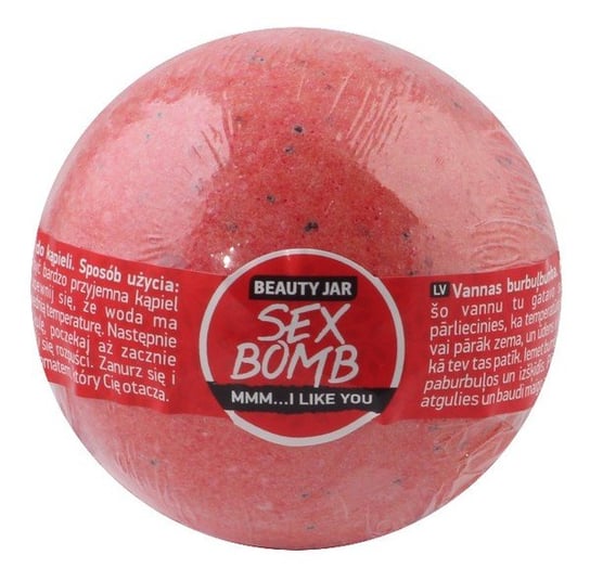 Beauty Jar, Sex Bomb, kula musująca do kąpieli ze słodkim olejem migdałowym i makiem, 150 g Beauty Jar