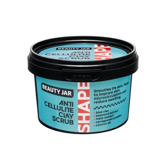 Beauty Jar, Shape Anti-Cellulite Clay Scrub, Antycellulitowy peeling do ciała z glinką, 380 g Beauty Jar