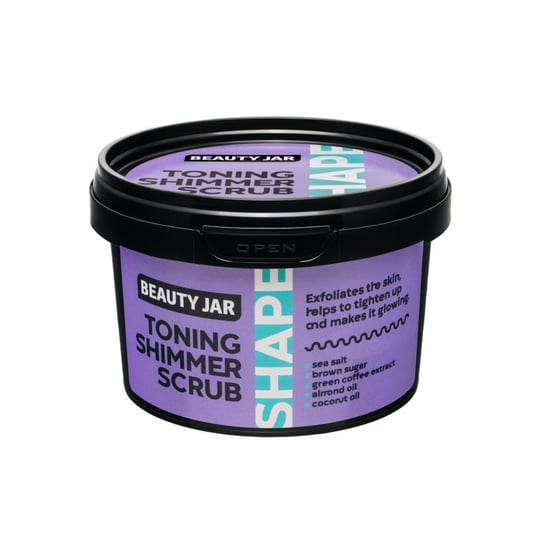 Beauty Jar, Toning Shimmer Scrub, Rozświetlający peeling do ciała, 360 g Beauty Jar