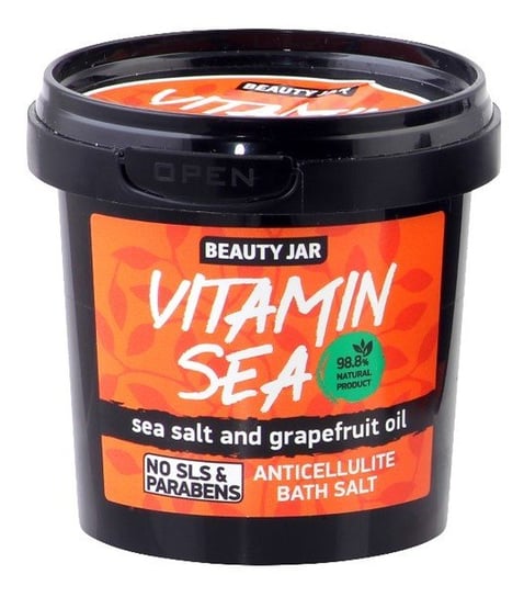 Beauty Jar, Vitamin Sea, sól antycellulitowa do kąpieli olej grejpfrutowy, 150 g Beauty Jar