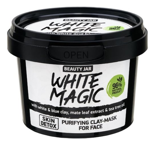 Beauty Jar, White magic, Oczyszczająca maska do twarzy z wyciągiem z liści mate, 120 ml Beauty Jar
