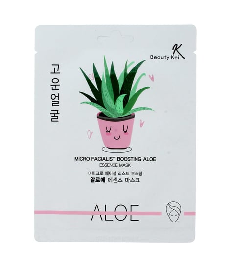 Beauty Kei, maseczka na płacie kojąco-nawilżająca Aloe, 1 szt. Beauty Kei