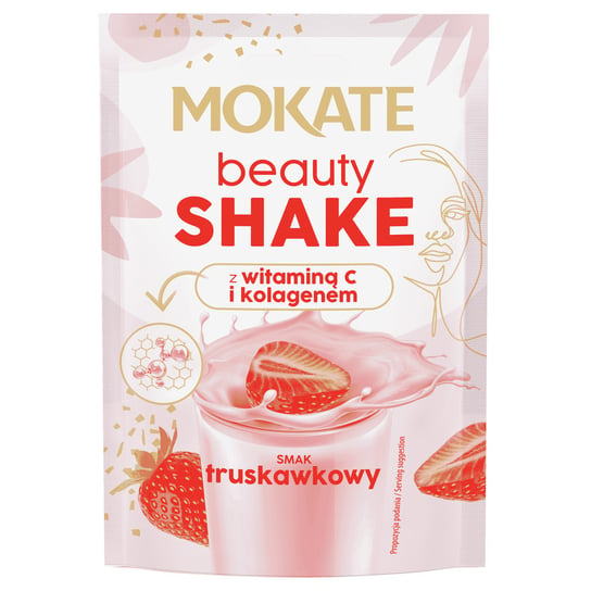 Beauty Shake Truskawkowy Mokate Z Witaminą C i Kolagenem 54g Collagen Inna marka