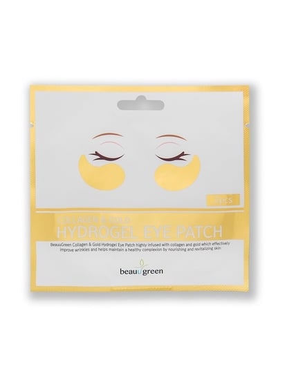 BeauuGreen, Collagen & Gold Hydrogel Eye Patch hydrożelowe płatki pod oczy z kolagenem i złotem 2szt. BeauuGreen