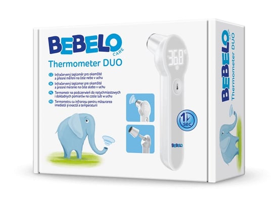 Bebelo Care Thermometer Duo Dr.Max, Termometr Na Podczerwień, 1 Sztuka Inna marka