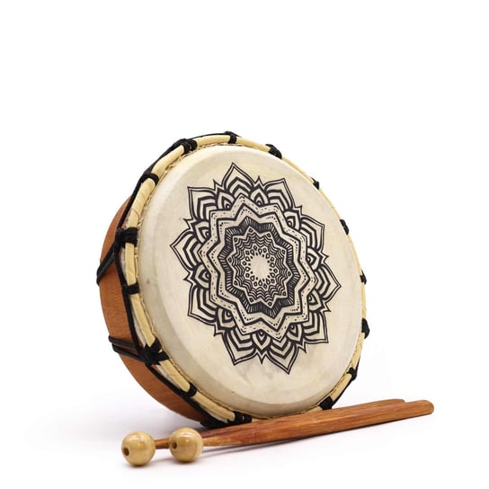 Bęben Szamański Mandala z pałeczką- 20 cm ANCIENT WISDOM