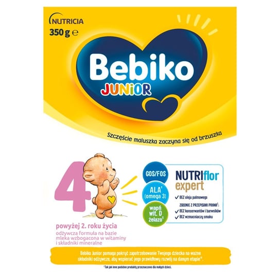 Bebiko Junior 4 Mleko modyfikowane dla dzieci powyżej 2. roku życia 350 g Bebiko