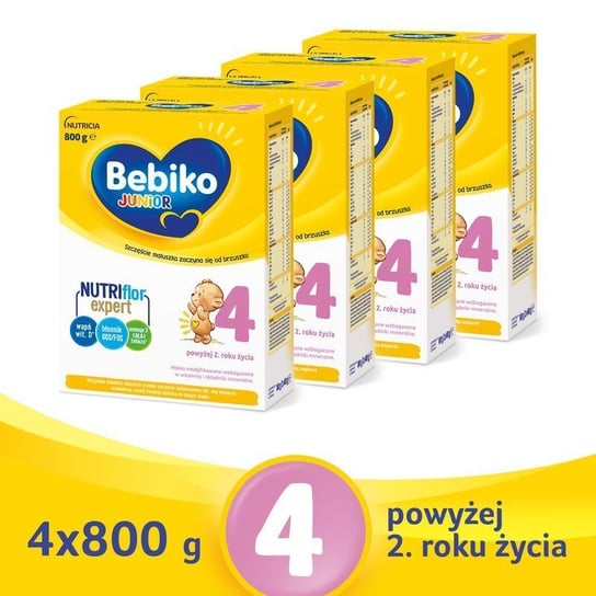 BEBIKO Junior 4 z NutriFlorEXPERT ZESTAW 4x800g BEBIKO (Nutricia)