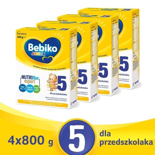 BEBIKO Junior 5 z NutriFlorEXPERT ZESTAW 4x800g BEBIKO (Nutricia)
