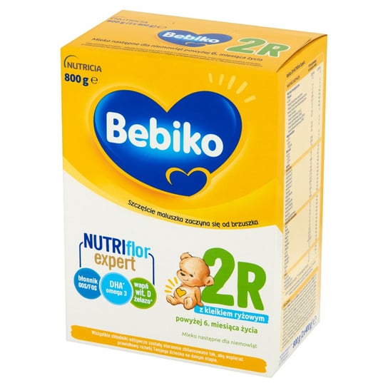 Bebiko, Mleko modyfikowane z kleikiem ryżowym 6. miesiąca 2R NutriFlor+, 800 g Bebiko