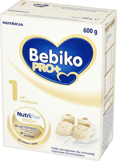 Bebiko PRO+ 1, Mleko początkowe, częściowo fermentowane dla niemowląt od urodzenia, 600 g Bebiko