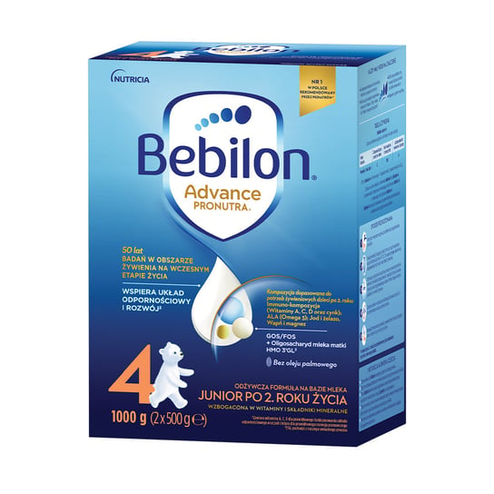 Bebilon 4 Pronutra Advance Mleko modyfikowane po 2. roku 1000 g (2 x 500 g) Bebilon