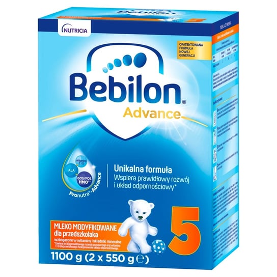 Bebilon Advance 5, Mleko modyfikowane 2,5+ , 1100 g Bebilon