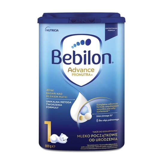 Bebilon Advance, Mleko początkowe od urodzenia, 1, 800 g, 0m+ Bebilon