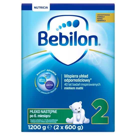 Bebilon, Mleko, 2, 1200 g, 6m+ Bebilon