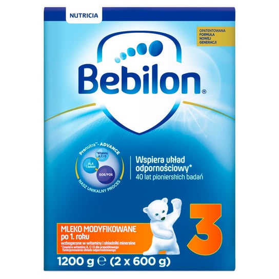 Bebilon, Mleko, JUNIOR 3, 1200 g, 12m+ Bebilon