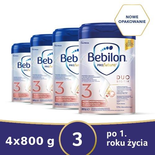 Bebilon Profutura Duobiotik 3 – dla dzieci po 1. roku życia, 4x800g Bebilon
