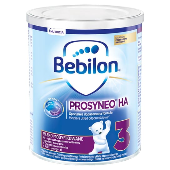 Bebilon, Prosyneo HA 3, Mleko modyfikowane po 1. roku, 400 g Bebilon