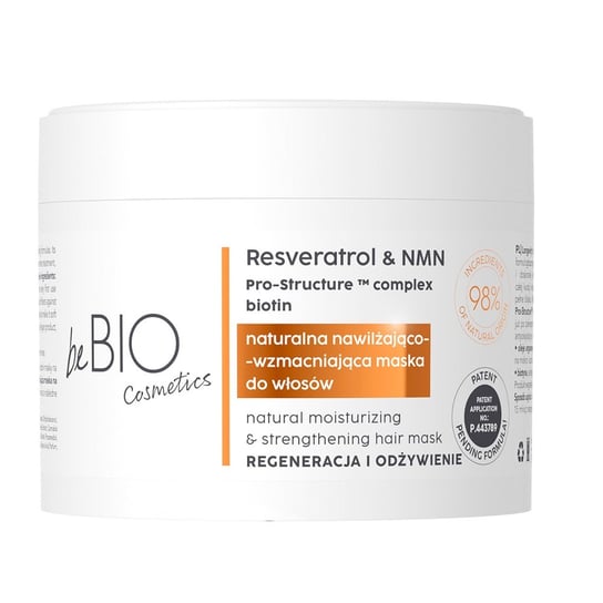 beBio, Longevity naturalna maska do włosów Regeneracja i Odżywienie 250ml beBIO