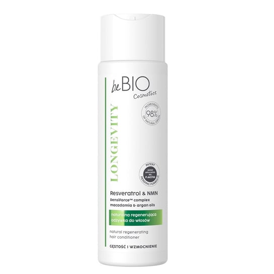 beBio, Longevity naturalna odżywka do włosów Gęstość i Wzmocnienie 250ml beBIO