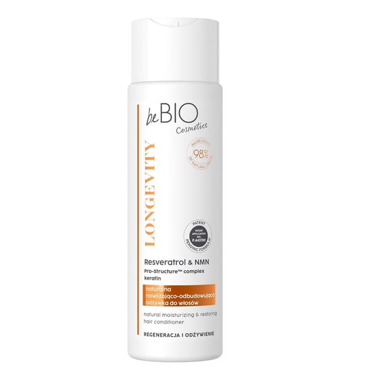 beBio, Longevity naturalna odżywka do włosów Regeneracja i Odżywienie 250ml beBIO
