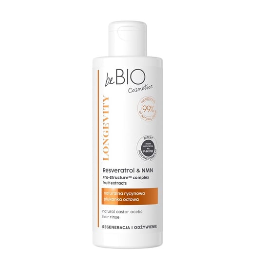 beBio, Longevity naturalna rycynowa płukanka do włosów Regeneracja i Odżywienie 200ml beBIO
