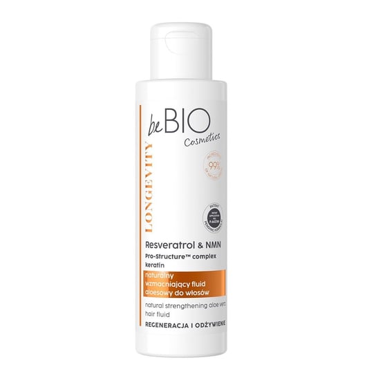 beBio, Longevity naturalny fluid aloesowy do włosów Regeneracja i Odżywienie 100ml beBIO
