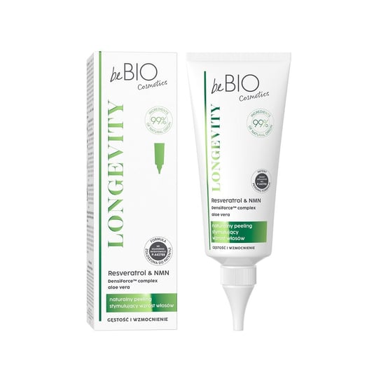 beBio, Longevity naturalny peeling stymulujący wzrost włosów Gęstość i Wzmocnienie 100ml beBIO