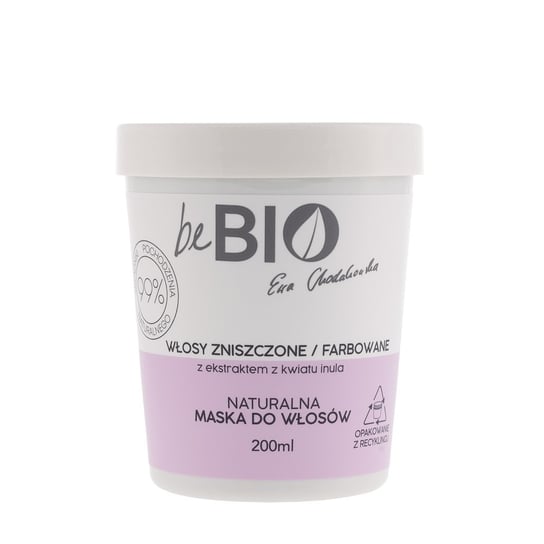 beBio Naturalna maska do włosów zniszczonych i farbowanych 200ml beBIO
