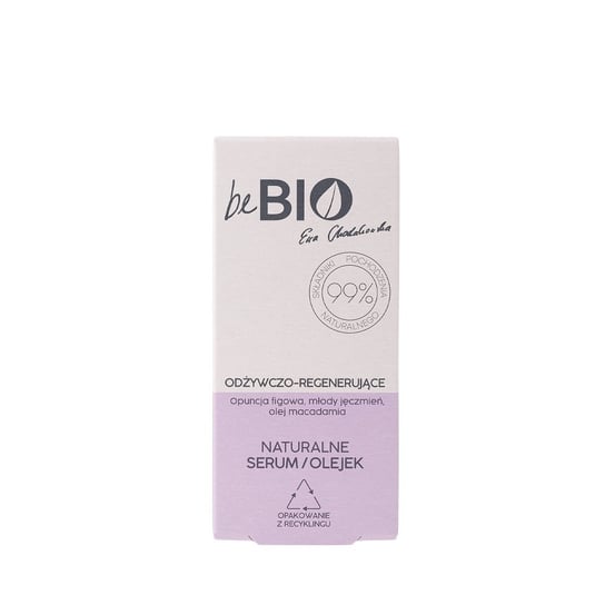 beBio, Opuncja, Jęczmień, Kwas Hialuronowy, Naturalne serum/olejek do twarzy odżywczo-regenerujące, 30 ml beBIO