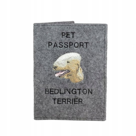 Bedlington Terrier Haftowany pokrowiec na paszport Inna marka