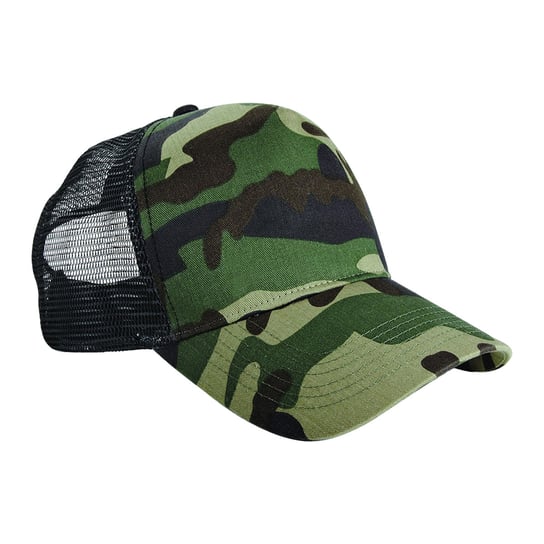 Beechfield Czapka Camo Trucker Cap (OS / Czarny) Beechfield