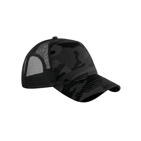 Beechfield Czapka Z Daszkiem Dla Dorosłych Unisex Camo Snapback Trucker Cap (OS / Czarny) Beechfield