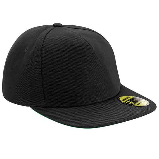 Beechfield Oryginalna 6-Panelowa Czapka Snapback Z Płaskim Daszkiem (Os / Czarny) Beechfield