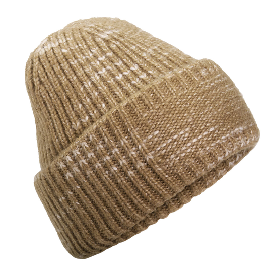 Beechfield Patch Chunky Knit Beanie (OS / Brązowy) Beechfield