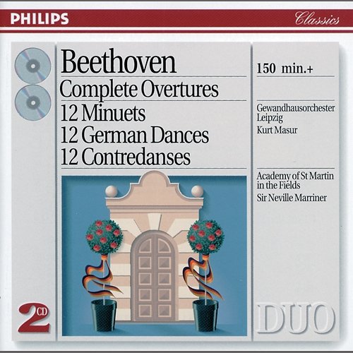 Beethoven: Complete Overtures / 12 Minuets / 12 German Dances, etc. Gewandhausorchester, Kurt Masur, Academy of St Martin in the Fields, Sir Neville Marriner