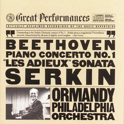 Beethoven: Piano Concerto No. 1 in C Major, Op. 15 & Piano Sonata No. 26 in E-Flat Major, Op. 81a "Les adieux" Rudolf Serkin