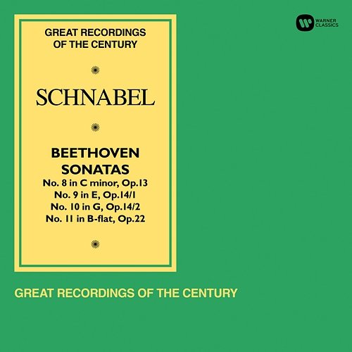 Beethoven: Piano Sonatas Nos 8 "Pathétique", 9, 10 & 11 Artur Schnabel