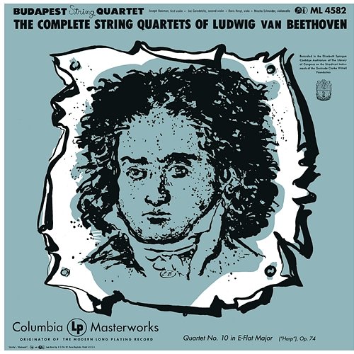 Beethoven: String Quartet No. 10 in E-Flat Major, Op. 74 "Harp" Budapest String Quartet