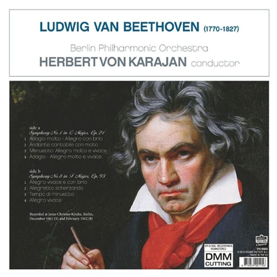 Beethoven. Symphonies No. 1 & 8 (Remastered) Von Karajan Herbert