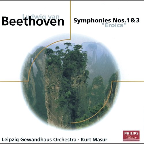 Beethoven: Symphonies Nos.1 & 3 Gewandhausorchester, Kurt Masur